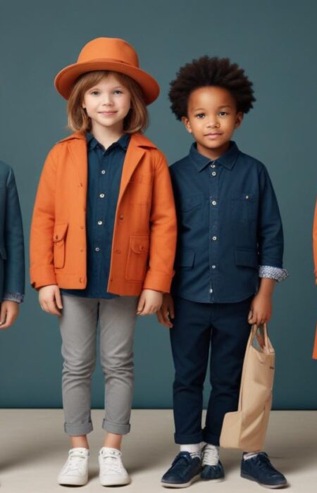 smart kids fashion," "sustainable," "eco-friendly," "gender-neutral," "trends," "sustainable materials," and "stylish